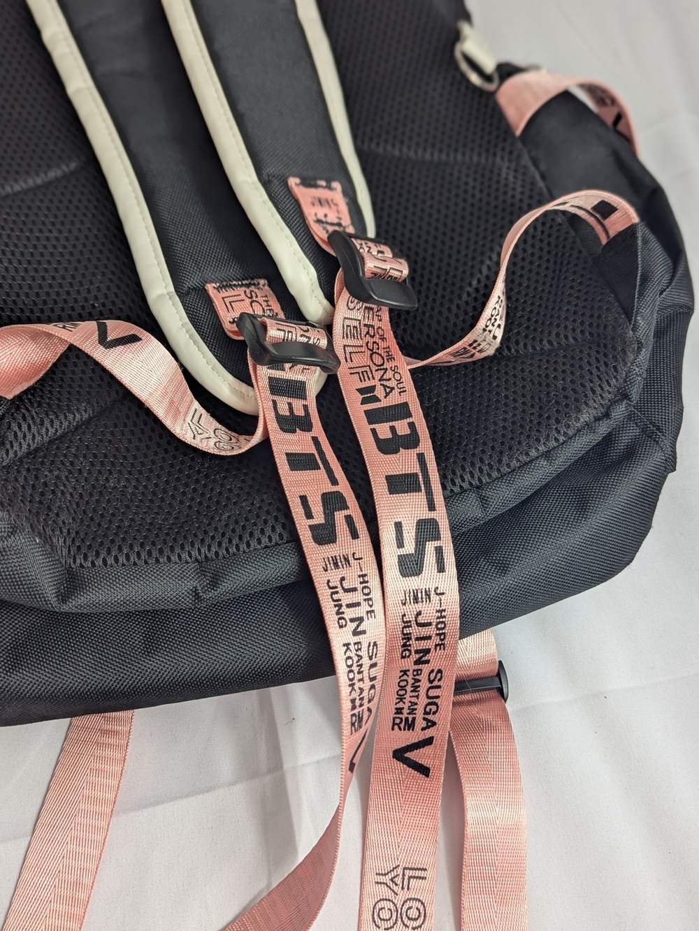 BTS Black & Pink Backpack Unisex - Picture 3 of 11